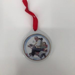 JC Penney Norman Rockwell Christmas Ornament 1997 Classic Rocking Horse